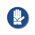 Ergomat 12in CIRCLE SIGNS - Safety Gloves Required DSV-SIGN 144 #1759 -UEN